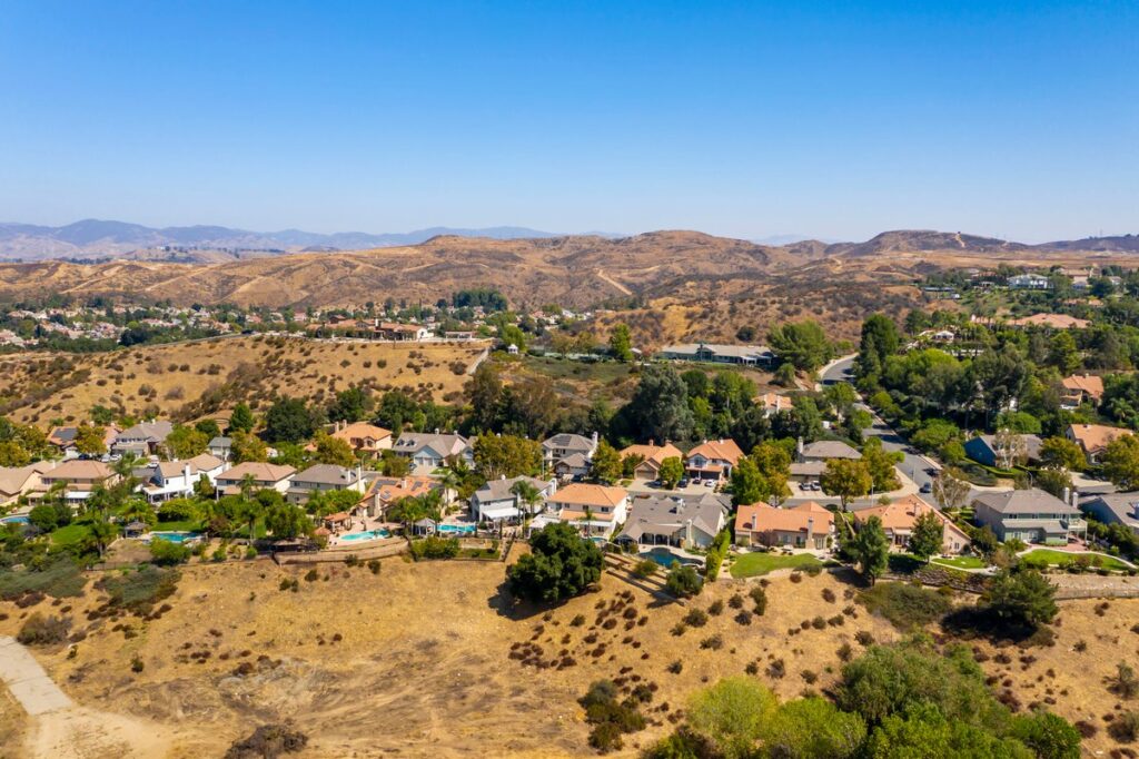 an aerial view of circle j ranch 