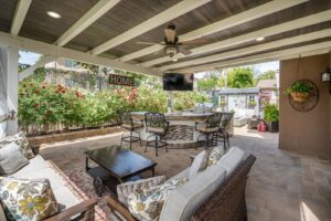 House' patio for staging