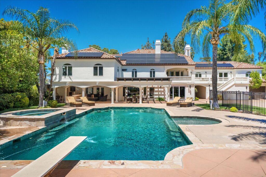 Luxury Santa Clarita home with pool, representing properties eligible for first-time homebuyer programs in California.